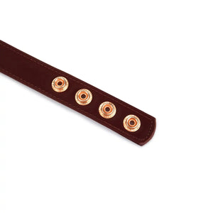 LIEBE SEELE - Collier avec pinces à seins Metallic Bordeaux