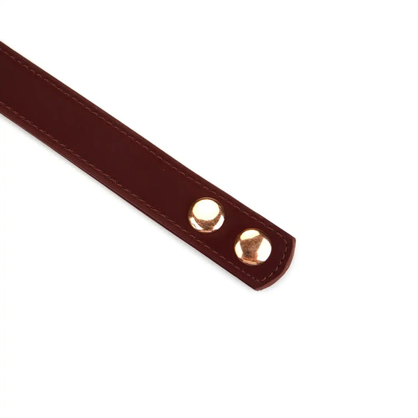LIEBE SEELE - Collier avec pinces à seins Metallic Bordeaux