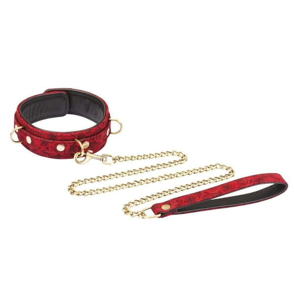 Set collier et laisse Kinbaku Ukiyo-e en cuir suédé d'agneau, élégant et fonctionnel. Confort supérieur et résistance. Fusion entre l’art traditionnel japonais et les jeux BDSM modernes.