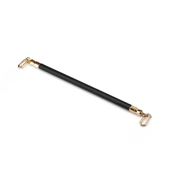 Barre d'écartement de 50 cm en Cuir Végan organosilicon PU Noir avec Détails Dorés et clips à dégagement rapide