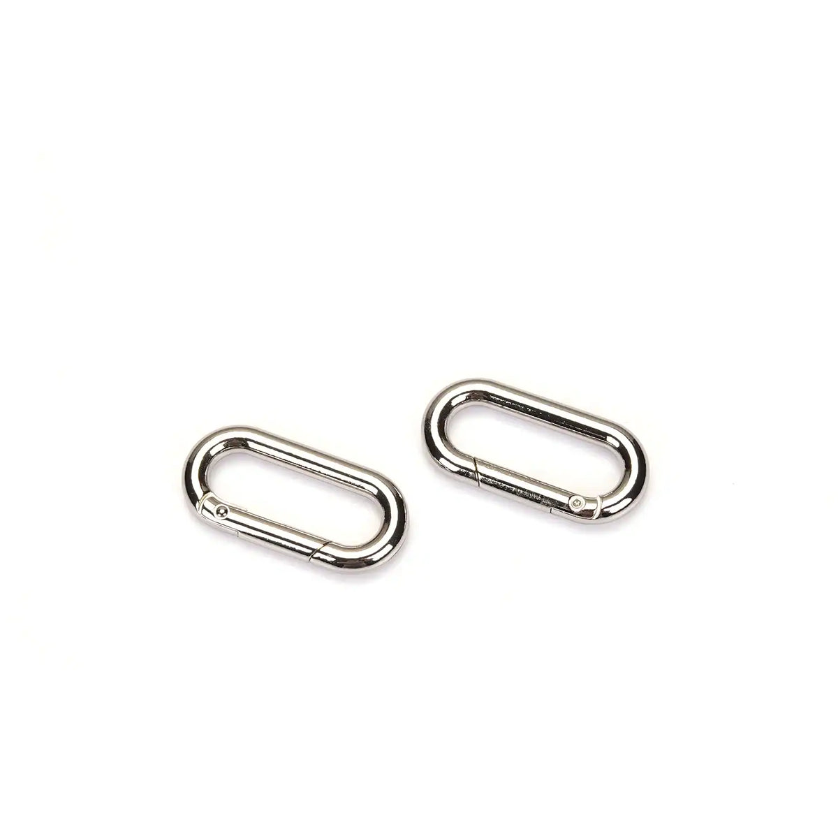 Barre d'écartement de 50 cm en Cuir vegan Organosilicon PU avec clips à dégagement rapide argenté