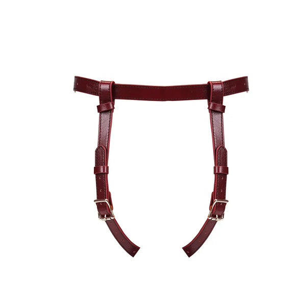 LIEBE SEELE - WINE RED Strap-On Harness