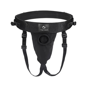LIEBE SEELE - WINE RED Harness Strap-On with Dildo