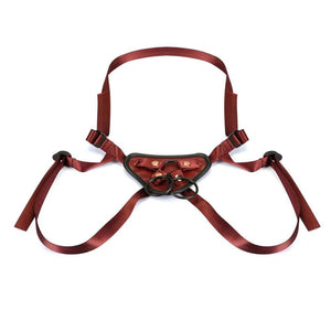 Packshot d'une Harnais Strap-On en Cuir Rouge