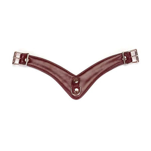 Packshot de la partie Détachable du Dos d'une Ceinture Harnais en Cuir couleur Rouge