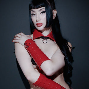 HOUSE of SXN - Rotes Sklavenhalsband