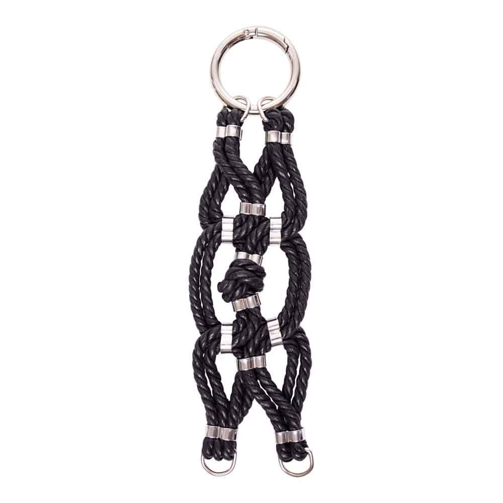 Bracelet en corde nouée Shibari bondage rouge Figure of A chez Brigade Mondaine