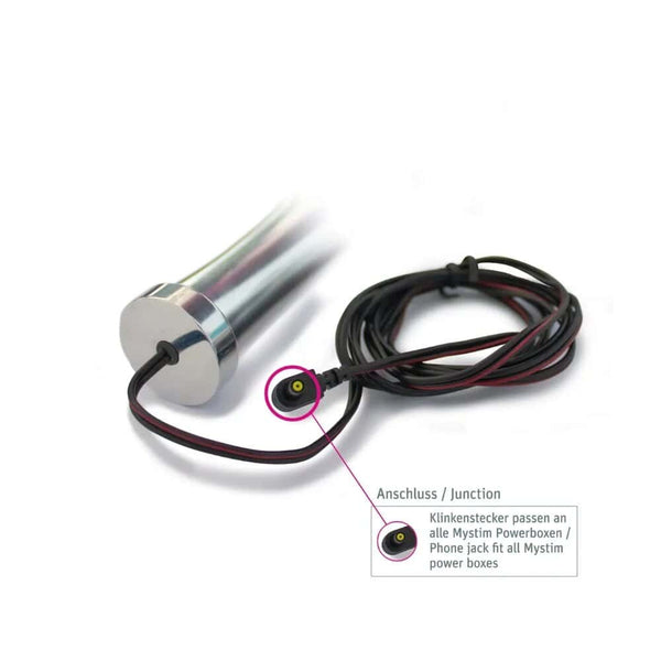 Plug électrostimulant OhThello en métal poli, design ergonomique et finition brillante, présenté sur fond clair, sélection Brigade Mondaine Paris.