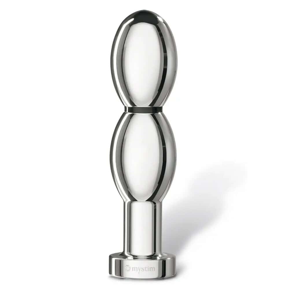 Plug électrostimulant OhThello en métal poli, design ergonomique et finition brillante, présenté sur fond clair, sélection Brigade Mondaine Paris.