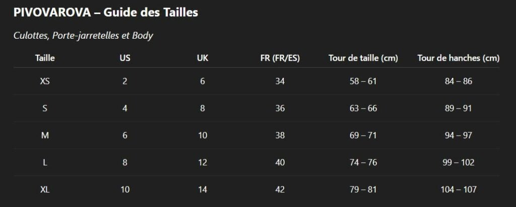 TAILLES et ENTRETIEN