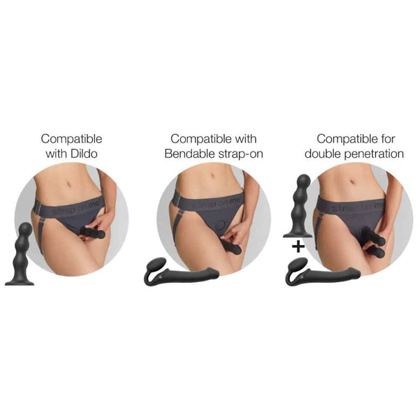 STRAP-ON-ME – Einzigartiges Lingerie-Geschirr in Grau