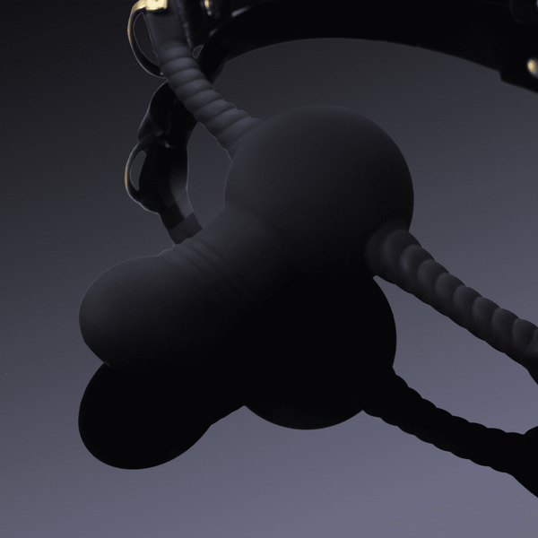 UPKO-Bâillon buccal Dildo Noir