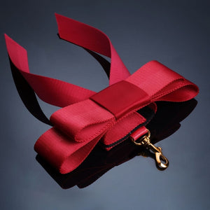 Sangles Bondage Pour Lit en Rubans Rouges