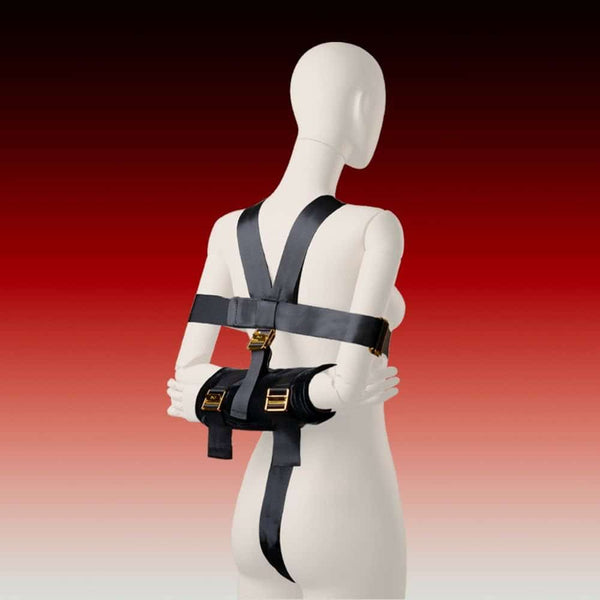 Bondage Shibari Takate Kote simplifié Boucles en alliage de zinc galvanisé Sangles en polyester résistantes et Sangle intime détachable