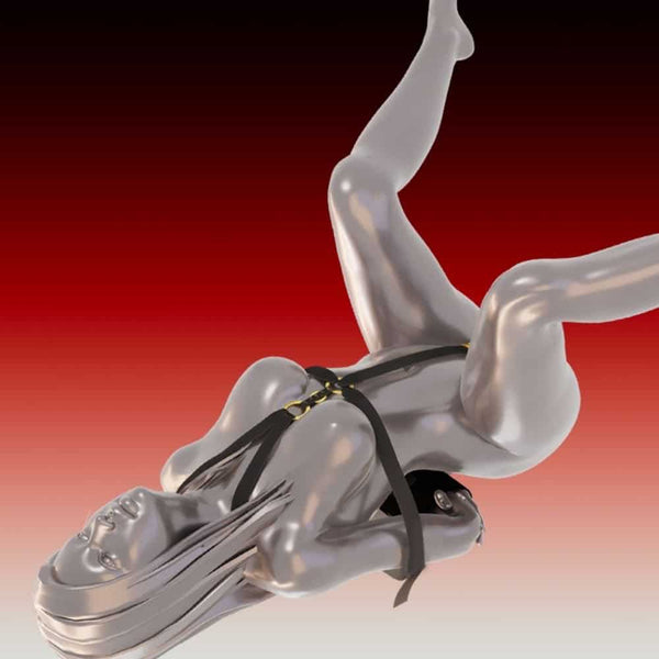 Bondage Shibari Takate Kote simplifié Boucles en alliage de zinc galvanisé Sangles en polyester résistantes et Sangle intime détachable