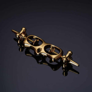 Menottes BDSM Pour Pouces mécanisme à vis progressif Finitions Dorées