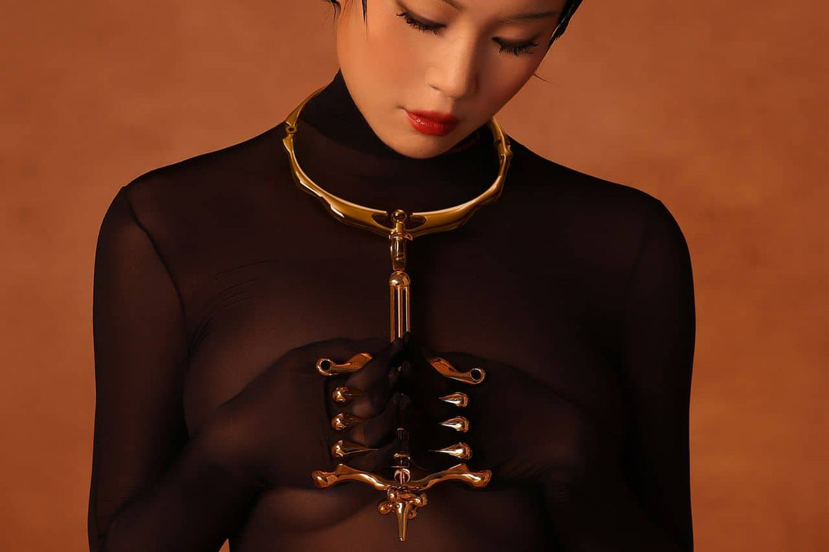 Collier et pinces à doigts Couleur Or