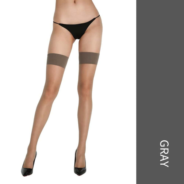 Bas ultra-fins UPKO déchirables en voile satiné, disponibles en noir, blanc, gris et noir + rouge – lingerie sensuelle effet seconde peau.