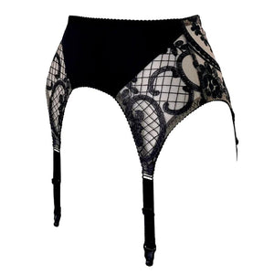 SCHWARZES LEER - Oh My Goth Strumpfhalter