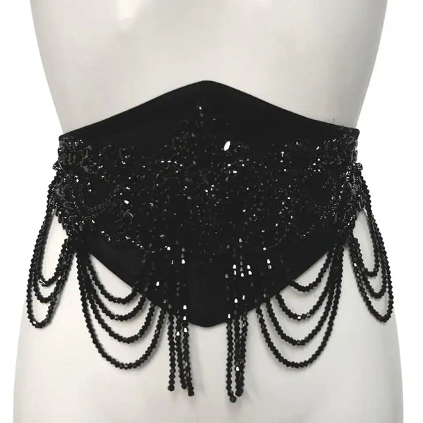 VIDE NOIR - Nocturnal Beaded Corset Belt