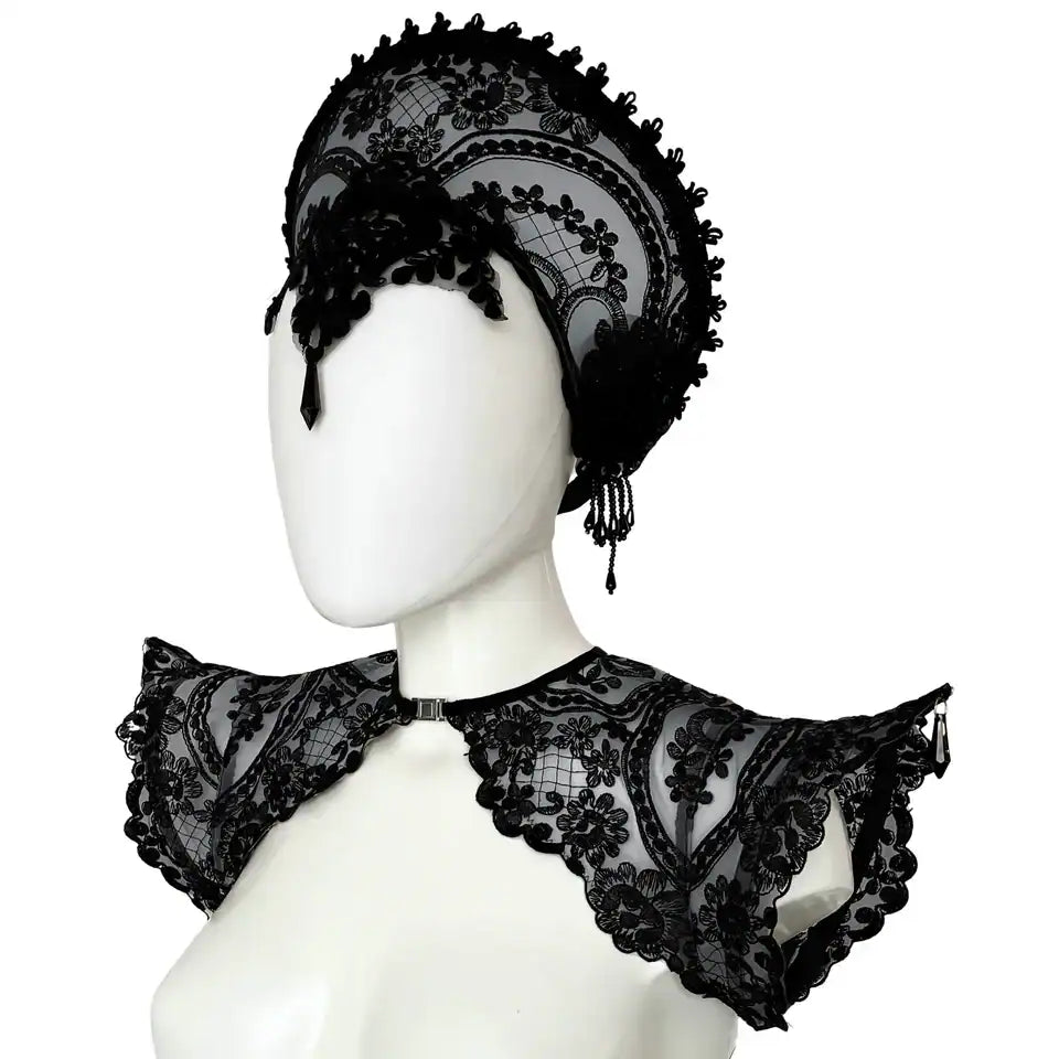VOID BLACK - OhMyGoth embroidered epaulettes