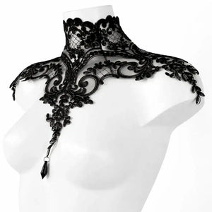SCHWARZES LEER - OhMyGoth-Kragen