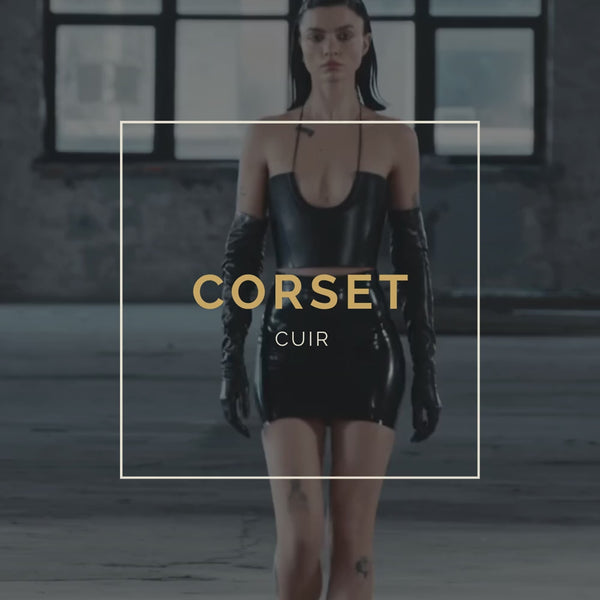 Encart - Corset - Cuir