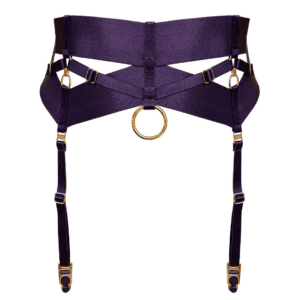 Purple garter belt from the Bordelle Retta collection.