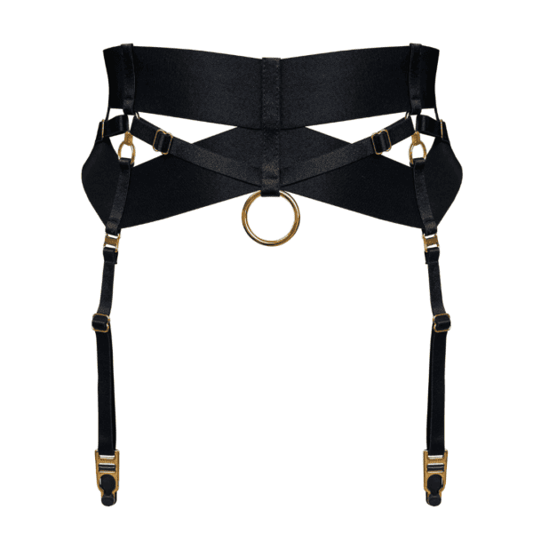 Black garter belt from the Bordelle Retta collection.