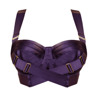 Purple bra from the Bordelle Retta collection.