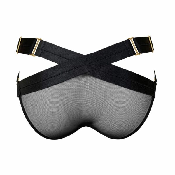 Packshot of the Back of the Suspender Belt Panties in Black