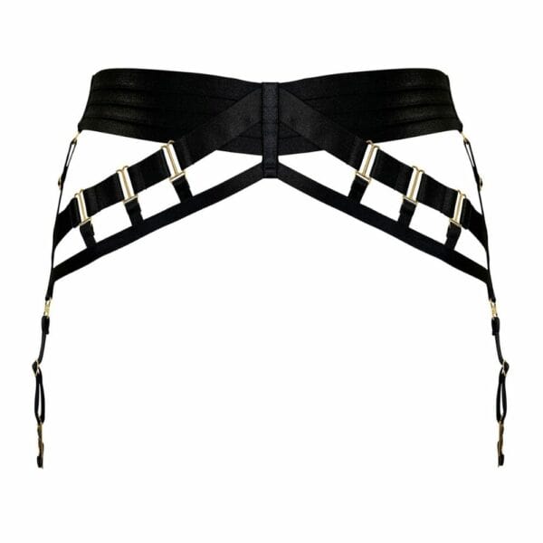 Black strap suspender front packshot