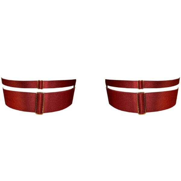 Packshot du dos des Garters Wide Strap couleur Rouge