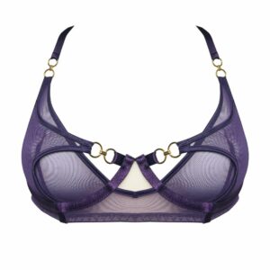 Purple Balconette Bra Front Packshot