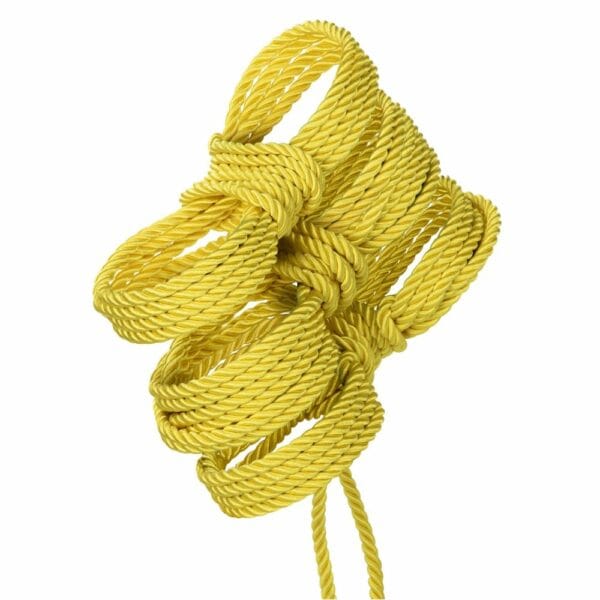 Packshot d'une Corde Shibari Jaune de 10 Mètres