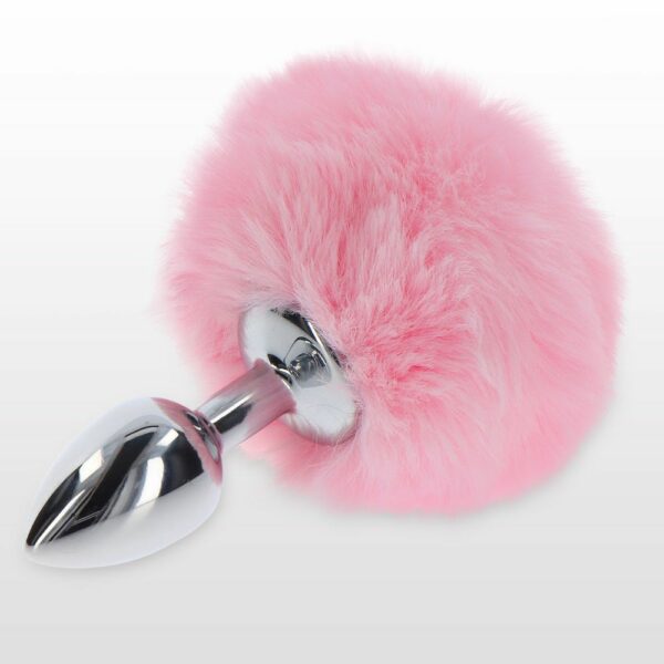 Packshot of a Silver Bunny Plug and Pink Fur