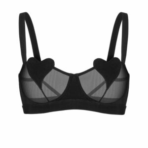 Packshot du Devant d'un Soutien-Gorge en Résille couleur Noir