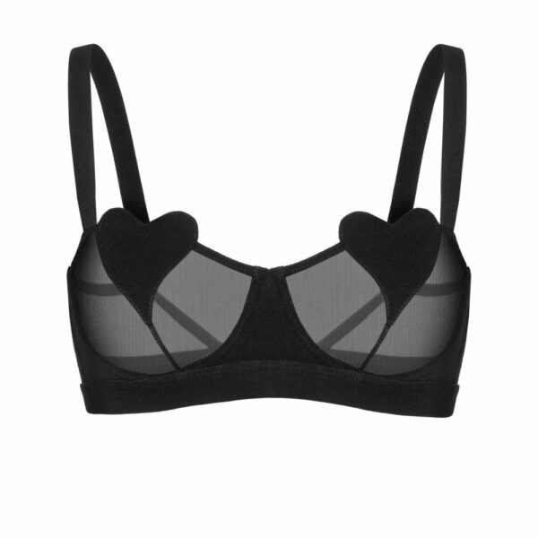 Packshot du Devant d'un Soutien-Gorge en Résille couleur Noir