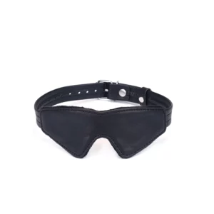 Packshot Blindfold Eye Headband Leather Black