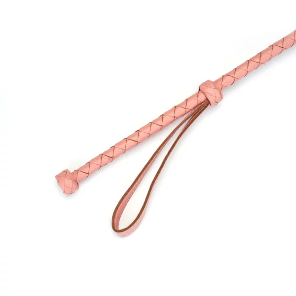 Packshot Pink Whip Leather Heart Detail On Handle