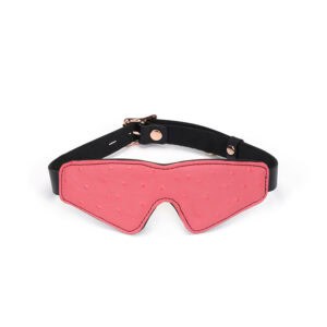 Packshot Blindfoll in Pink and Black Cowhide